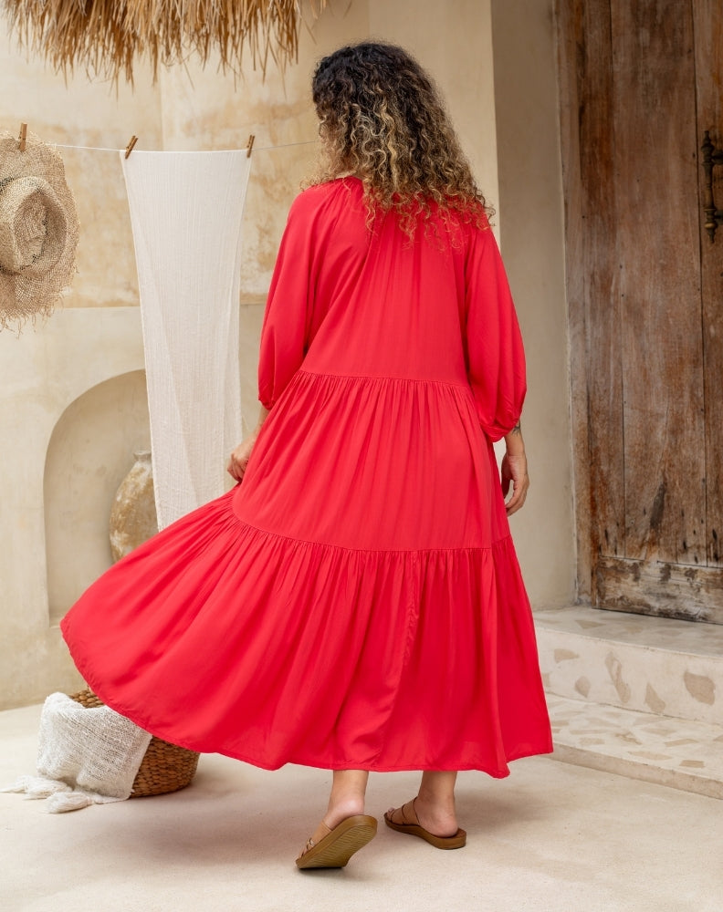 Jackson Dress in Red