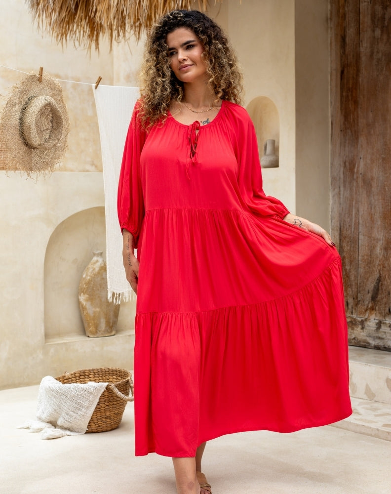 Jackson Dress in Red