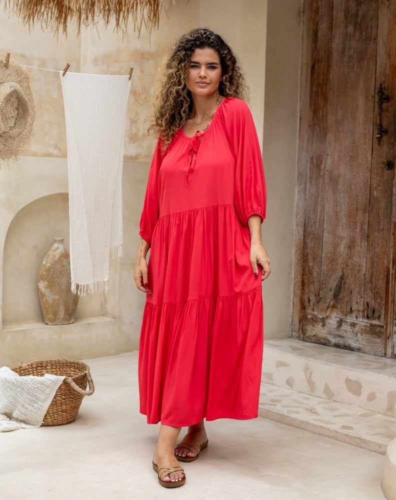 Jackson Dress in Red