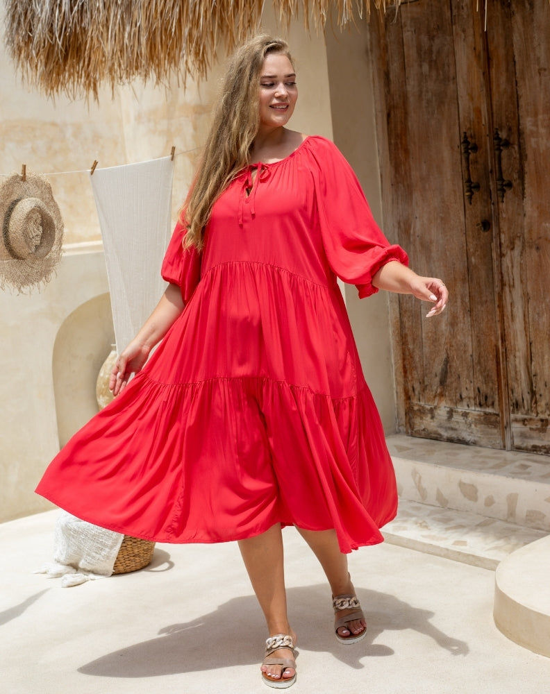 Jackson Dress in Red