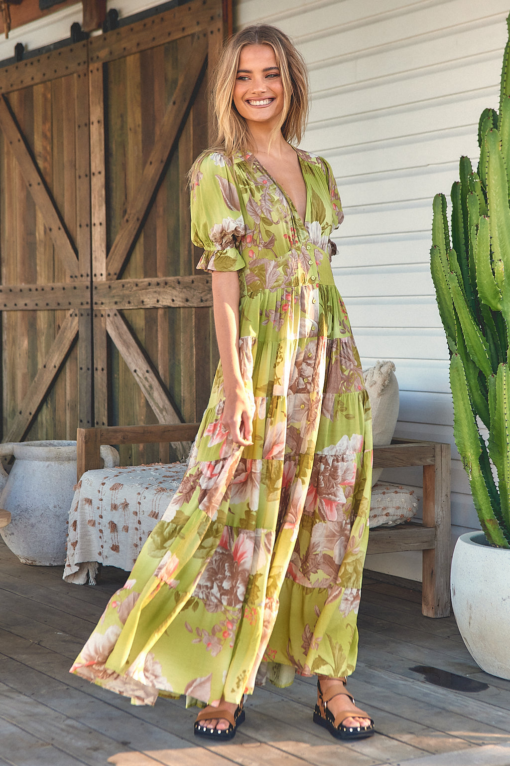 Annabel Maxi in Mistletoe Print