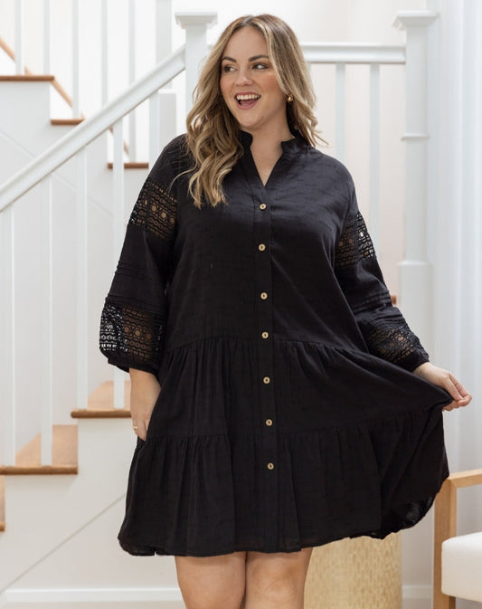 Lacey Dress in Black