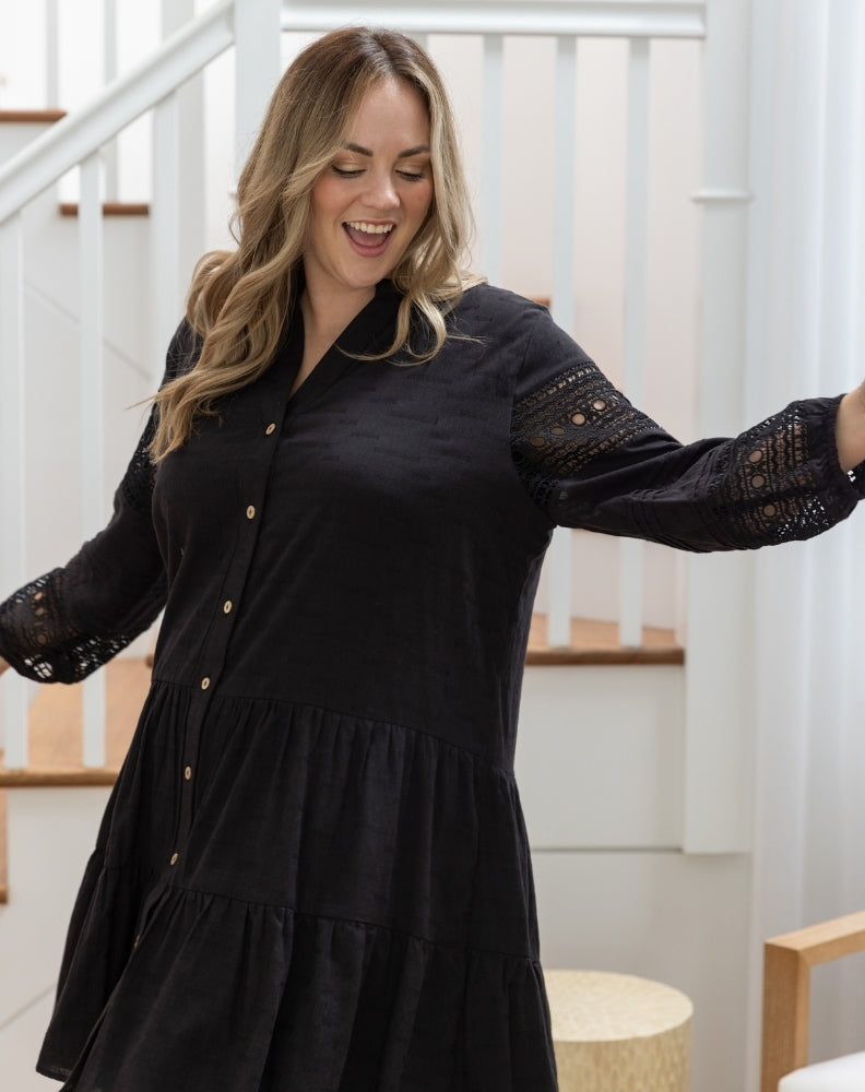 Lacey Dress in Black