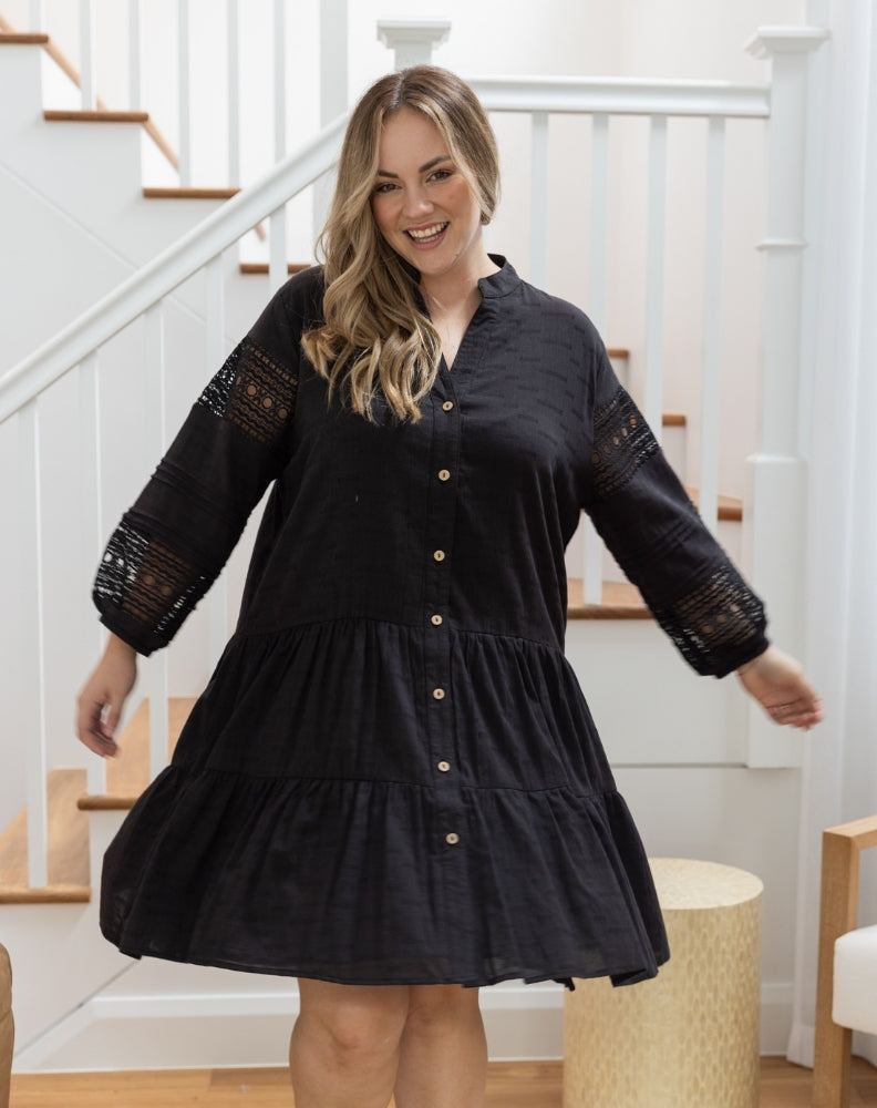 Lacey Dress in Black