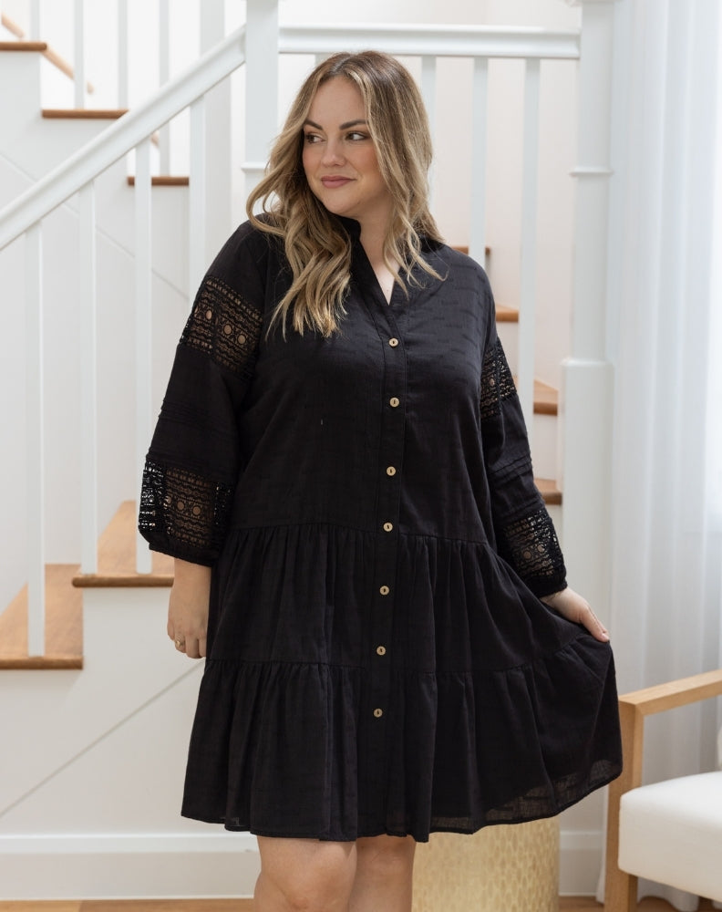 Lacey Dress in Black