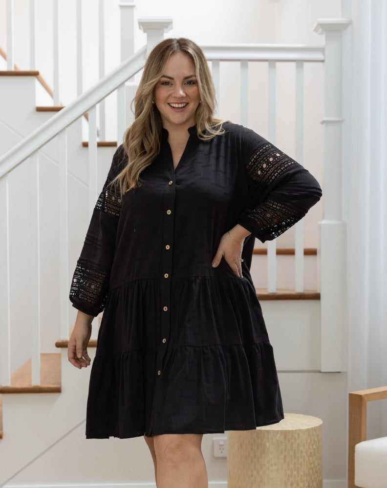 Lacey Dress in Black