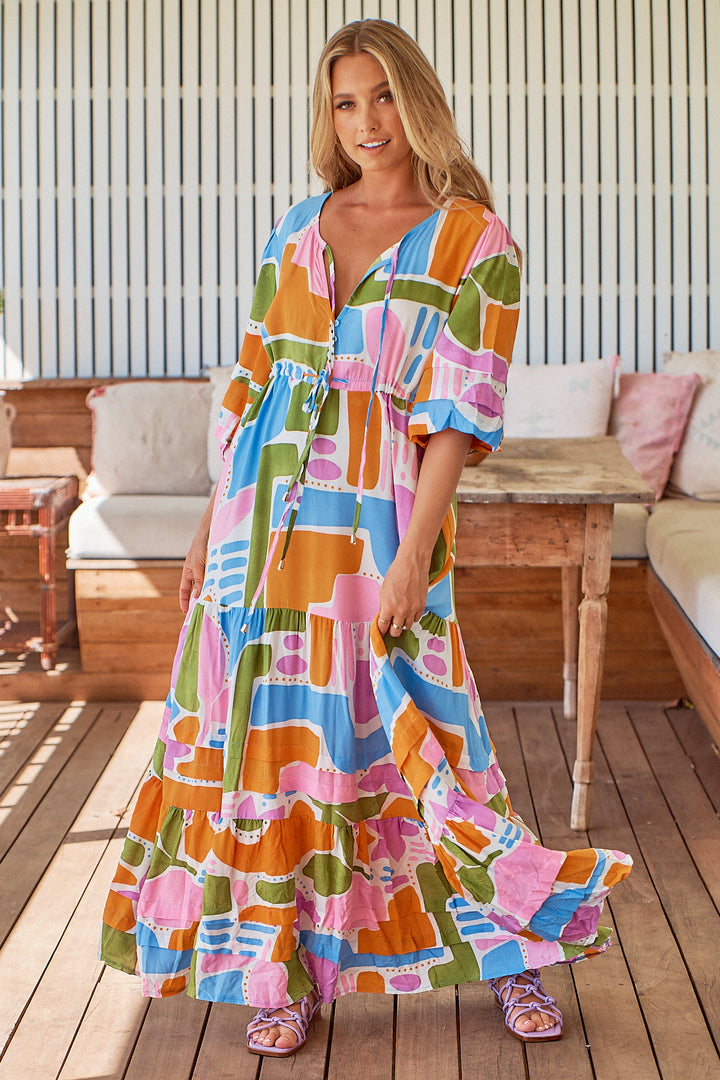 Mariana Maxi Dress in Pablo Print