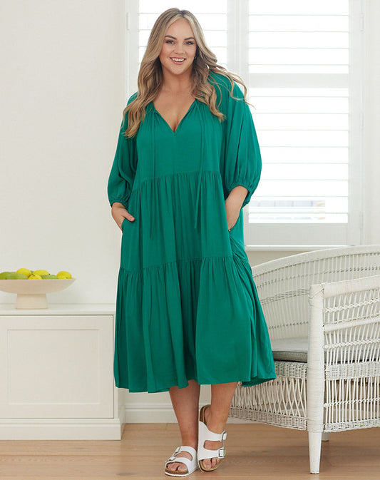 Jackson Dress in Emerald