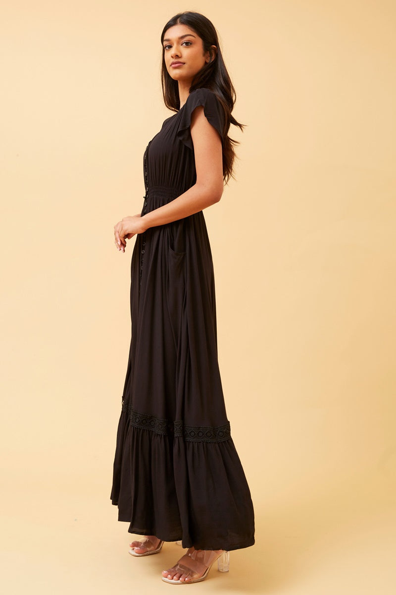 Morocco Maxi Dress in Black