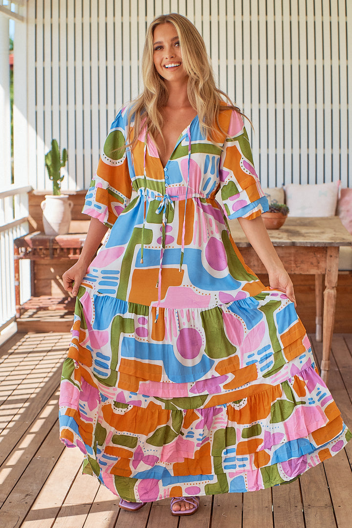 Mariana Maxi Dress in Pablo Print