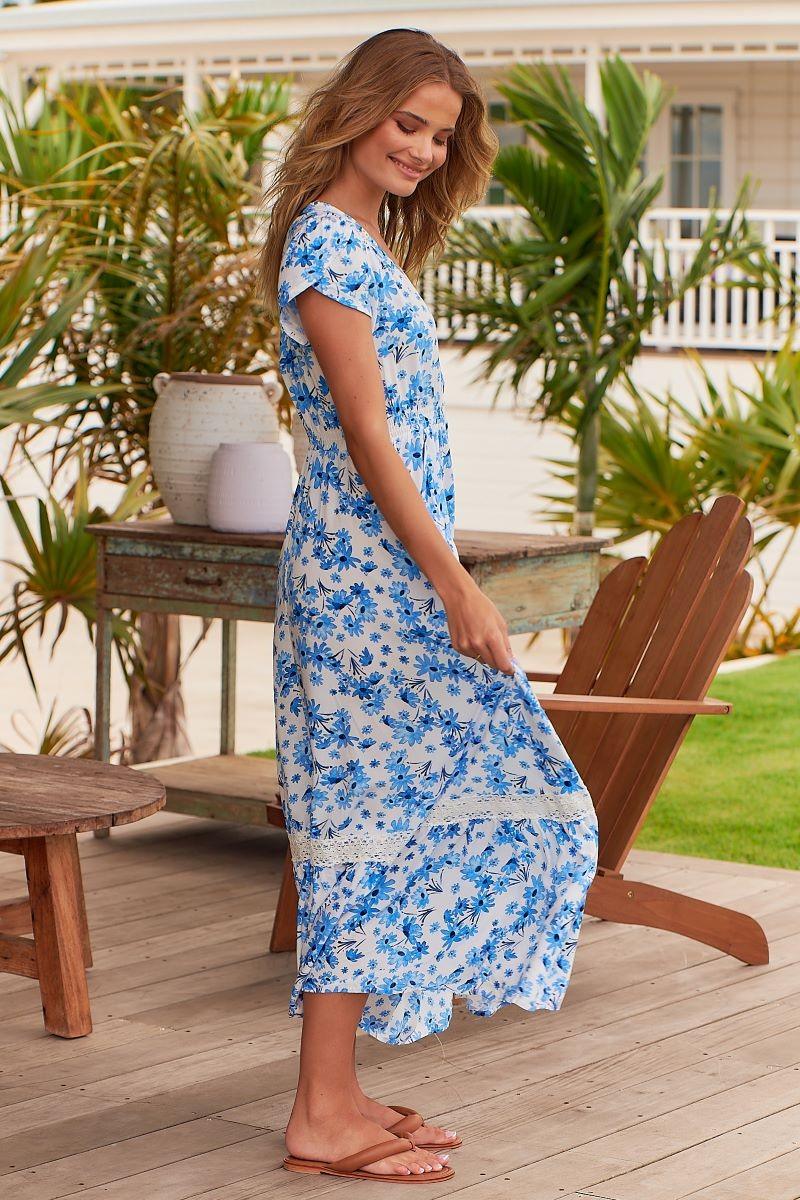 Carmen Maxi Dress in Ayla Print