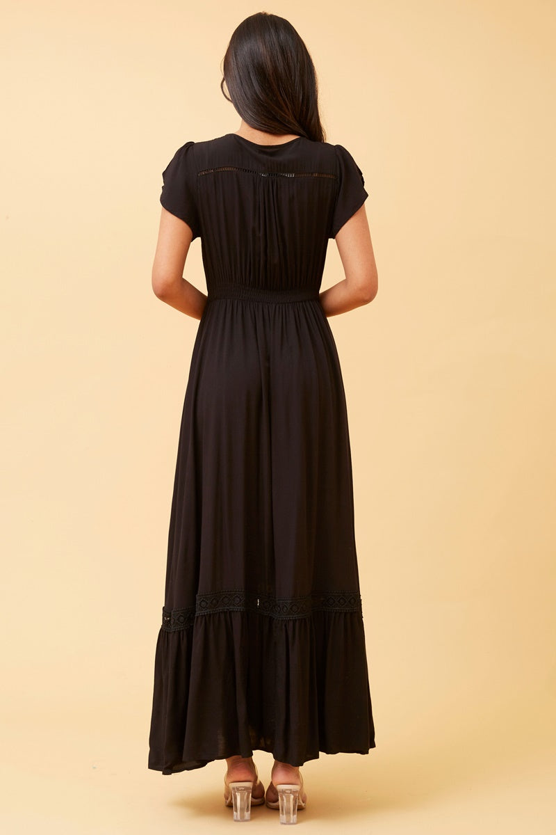 Morocco Maxi Dress in Black