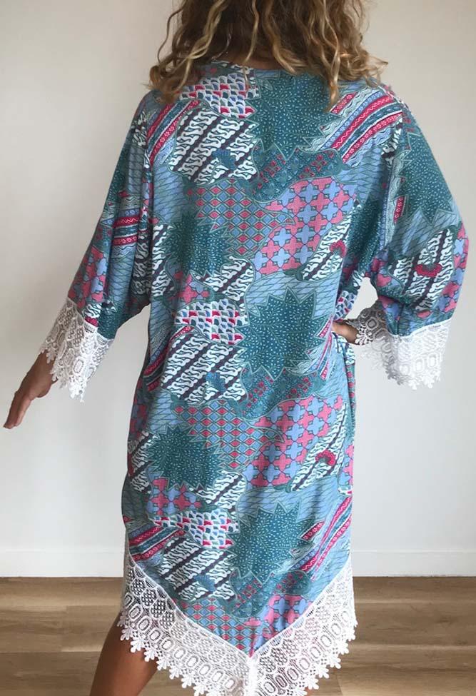 Ruby Kimono Jacket in Java Print